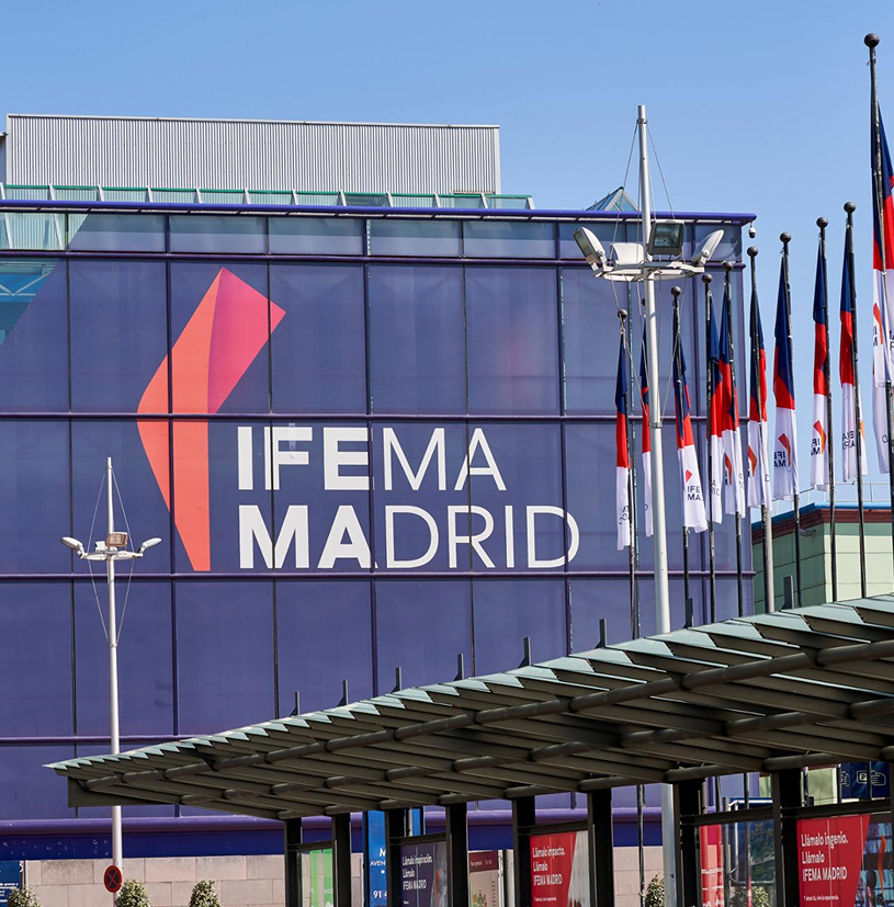 ifema madrid logo at building
